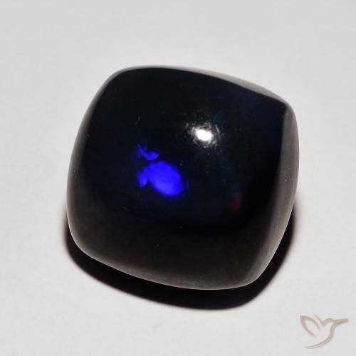 5.36克拉天然黑蛋白石，软垫，不透明