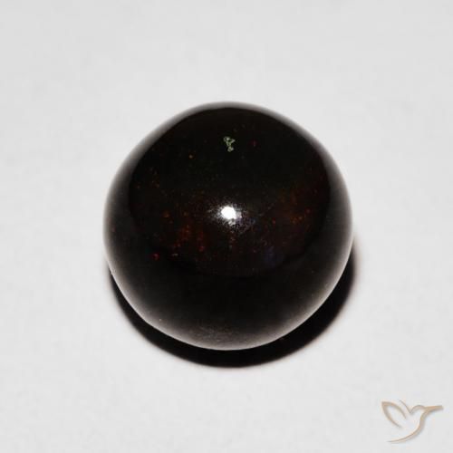 1.47克拉天然黑蛋白石，球形，不透明