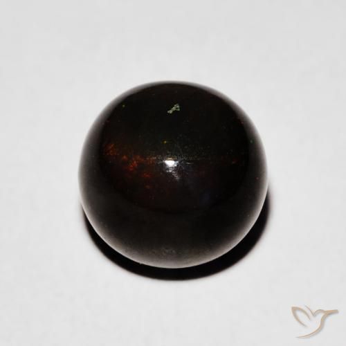 1.47克拉天然黑蛋白石，球形，不透明