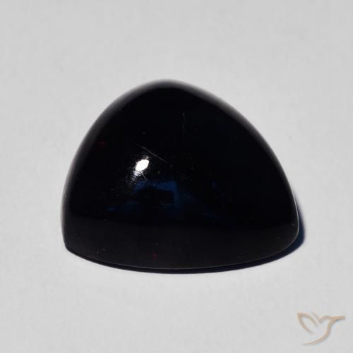 4.85克拉天然黑蛋白石，胖三角形，不透明