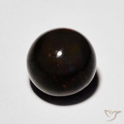 2.00克拉天然黑蛋白石，球形，不透明