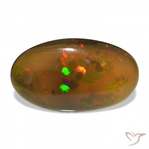 12.20ct 彩色 黑蛋白石, 椭圆形, 不透明