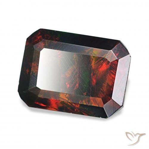 1.24克拉天然黑蛋白石，八边形，不透明