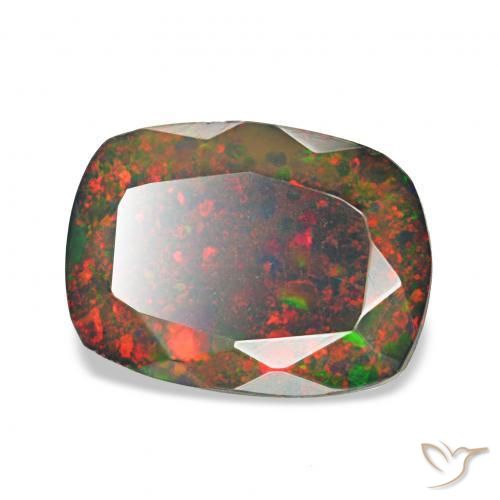 0.90克拉天然黑蛋白石，软垫，不透明