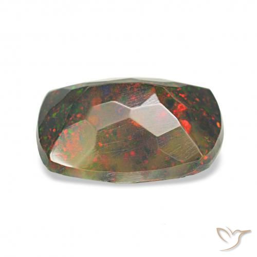 0.90克拉天然黑蛋白石，软垫，不透明