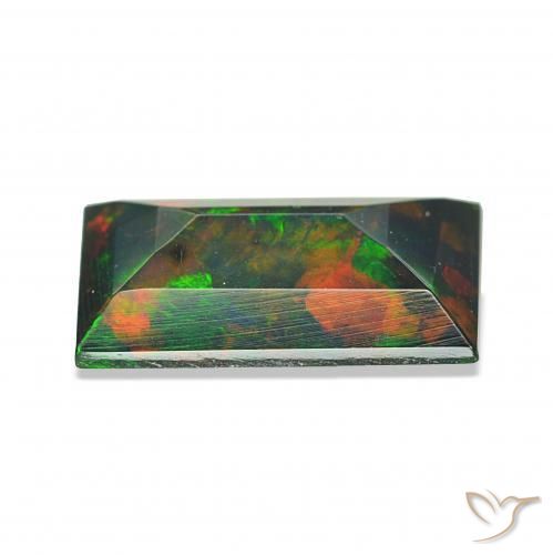 1.30克拉天然黑蛋白石，狭长方形，不透明