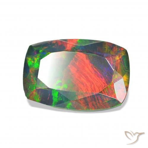 1.20克拉天然黑蛋白石，软垫，不透明