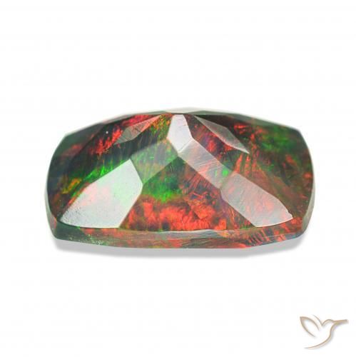 1.20克拉天然黑蛋白石，软垫，不透明