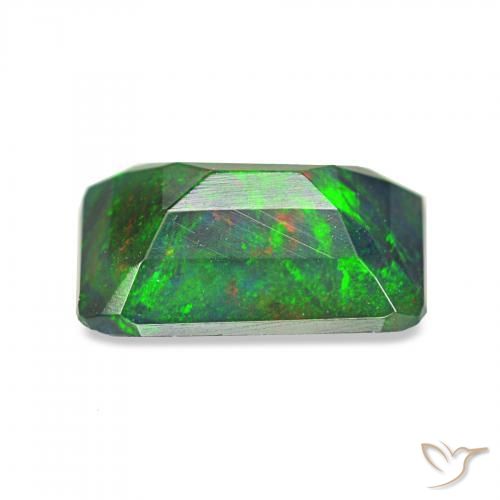 0.89克拉天然黑蛋白石，八边形，不透明