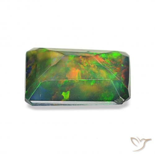 0.77克拉天然黑蛋白石，八边形，不透明