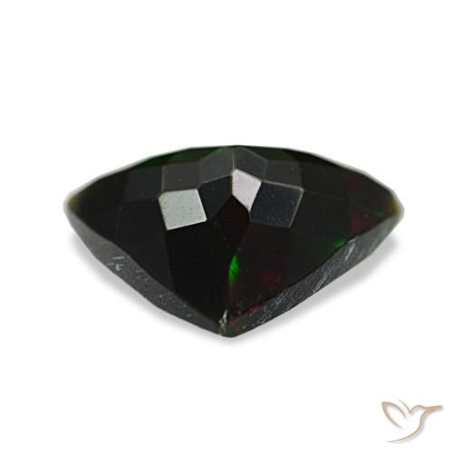 1.28克拉天然多色黑欧泊，三角形，10.3×9.5毫米，不透明
