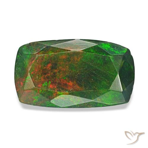 1.21克拉多色 黑欧泊, 垫形, 半透明