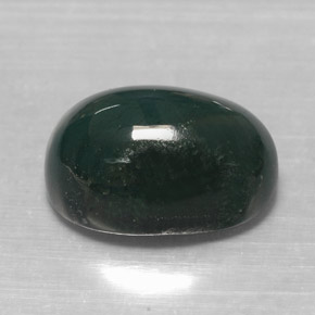 7.81克拉天然绿色血石，椭圆形切割，14.5×10.2毫米，不透明