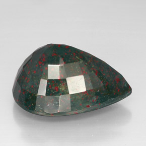 57.45克拉天然鸡血石，梨形，不透明