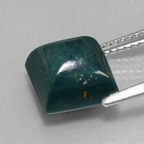 3.94克拉天然鸡血石，正方形，不透明