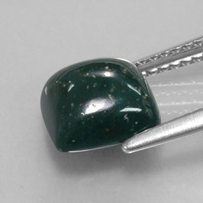 2.50克拉天然鸡血石，垫形剪裁，不透明