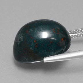 13.27克拉天然鸡血石，椭圆形切割，不透明