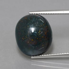 11.49克拉天然鸡血石，椭圆形切割，不透明