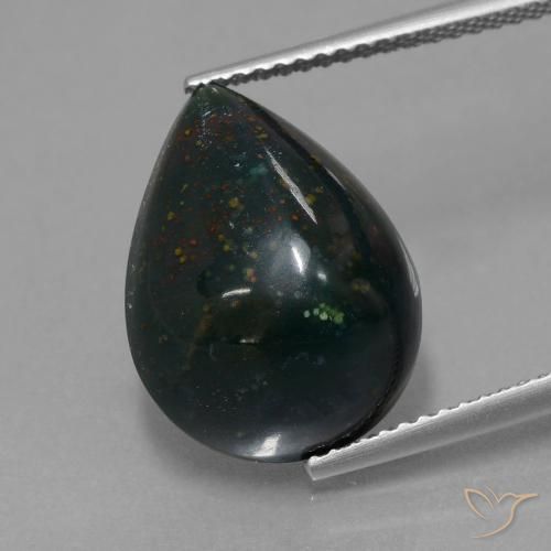 8.65ct 天然 彩色 鸡血石, 梨形, 不透明