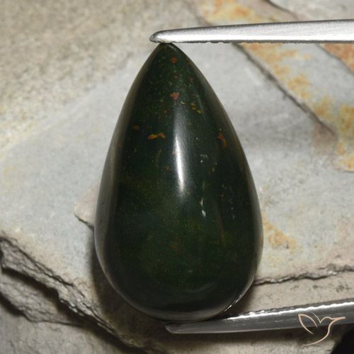 16.35ct 天然 彩色 鸡血石, 梨形, 不透明