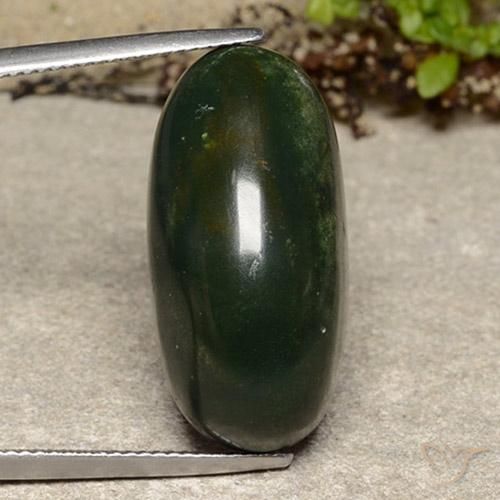 21.80ct 天然 绿配红 鸡血石, 椭圆形, 不透明