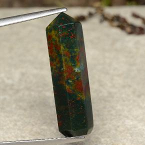 9.44克拉天然多色血石，异形，24.4×6.1毫米，不透明
