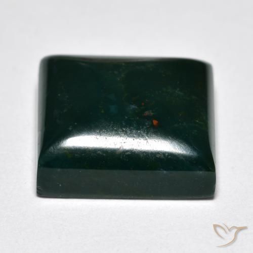 9.57克拉天然多色血石，方形，12.9×12.9毫米，不透明