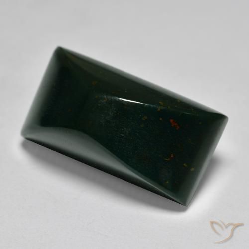 14.42克拉天然鸡血石，狭长方形，不透明