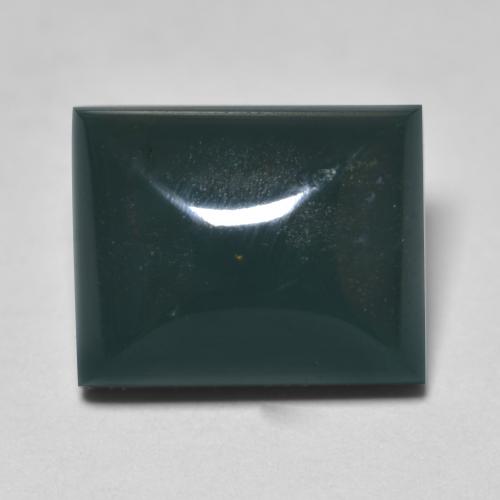 6.92克拉天然绿色血石，长方形切工，12×9.7毫米，不透明