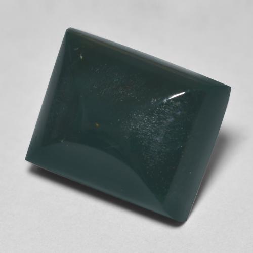 6.92克拉天然绿色血石，长方形切工，12×9.7毫米，不透明