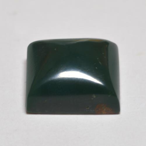 4.41克拉天然绿色血石，方形，9.8×9.7毫米，不透明