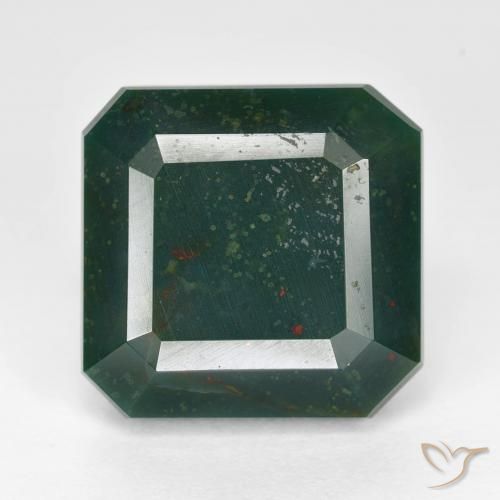 13.27ct 天然 彩色 鸡血石, 祖母绿式切割, 不透明