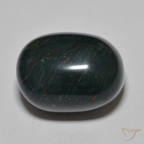 25.05ct 天然 蓝绿色 鸡血石, 椭圆形, 不透明