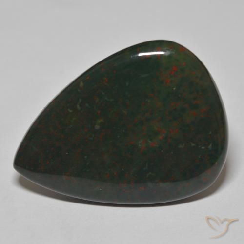 41.55ct 天然 绿配红 鸡血石, 梨形, 不透明