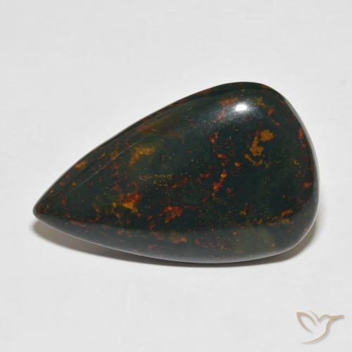 31.81ct 天然 彩色 鸡血石, 梨形, 不透明
