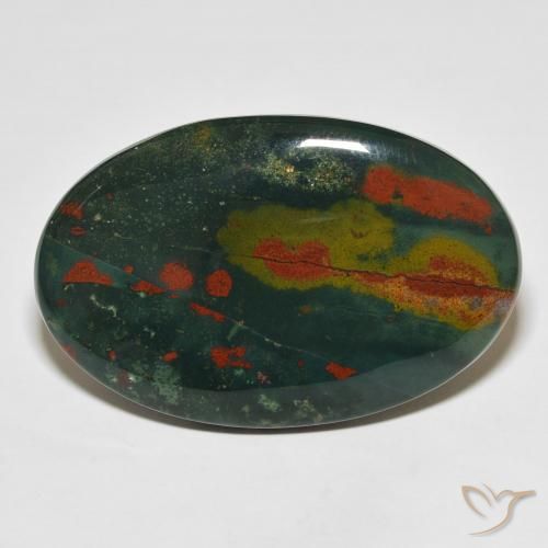 31.60ct 天然 彩色 鸡血石, 椭圆形, 不透明
