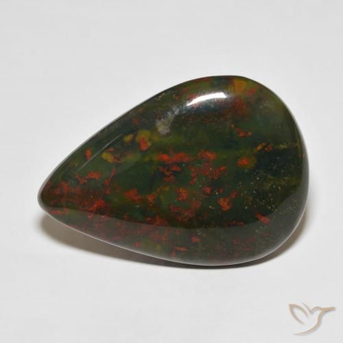34.70ct 天然 彩色 鸡血石, 梨形, 不透明