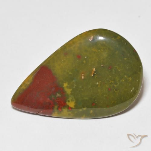 13.94ct 天然 彩色 鸡血石, 梨形, 不透明