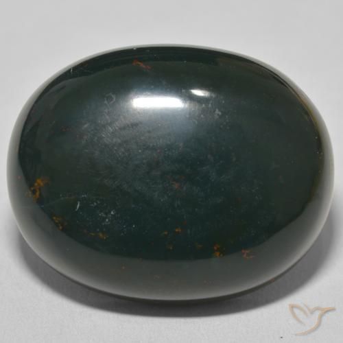 53.44ct 天然 中深绿色 鸡血石, 椭圆形, 不透明