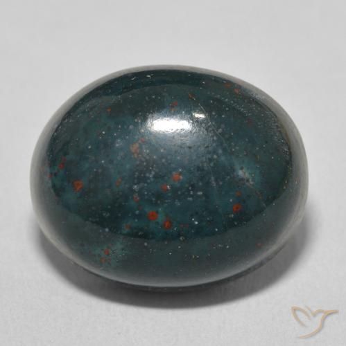 15.13ct 天然 蓝绿色 鸡血石, 椭圆形, 不透明
