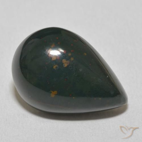 10.92克拉天然鸡血石，梨形，不透明
