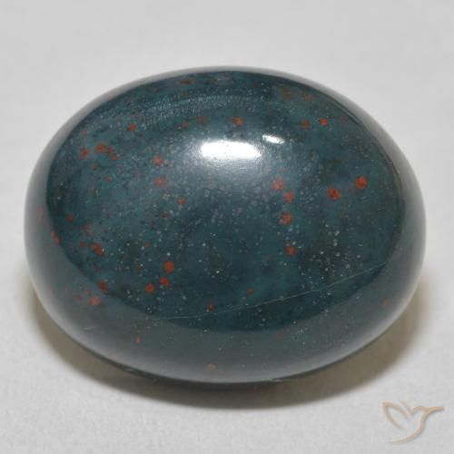 20.63ct 天然 多色绿色 鸡血石, 椭圆形, 不透明