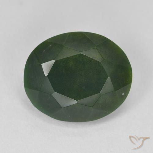 7.96ct 天然 中绿色 鸡血石, 椭圆形, 不透明