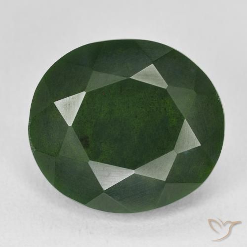 11.32ct 天然 多色绿色 鸡血石, 椭圆形, 不透明