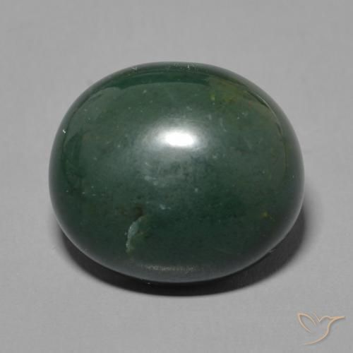 7.92ct 天然 深绿色 鸡血石, 椭圆形, 不透明