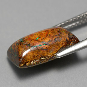 5.30克拉天然砾背蛋白石，狭长方形，不透明