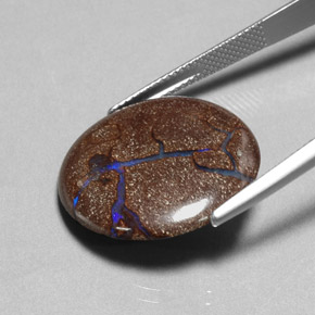 14.62克拉天然砾背蛋白石，圆形切割，不透明