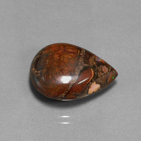 11.35克拉天然砾背蛋白石，梨形，不透明