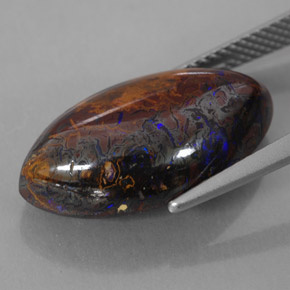 13.61克拉天然砾背蛋白石，榄尖形，不透明