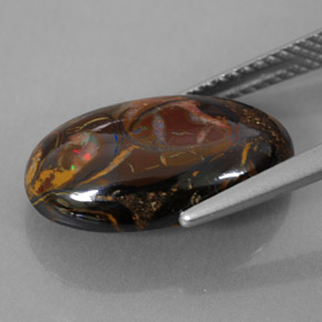 7.50克拉天然砾背蛋白石，椭圆形切割，不透明